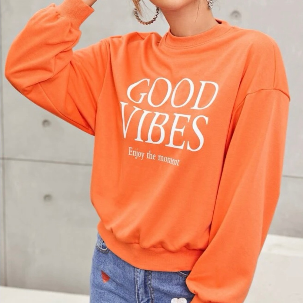 Pullover Orange Large - image 1